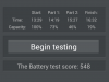 Wiko Darkmoon: AnTuTu Battery Test 3:03h, 548 Punkte - gut!